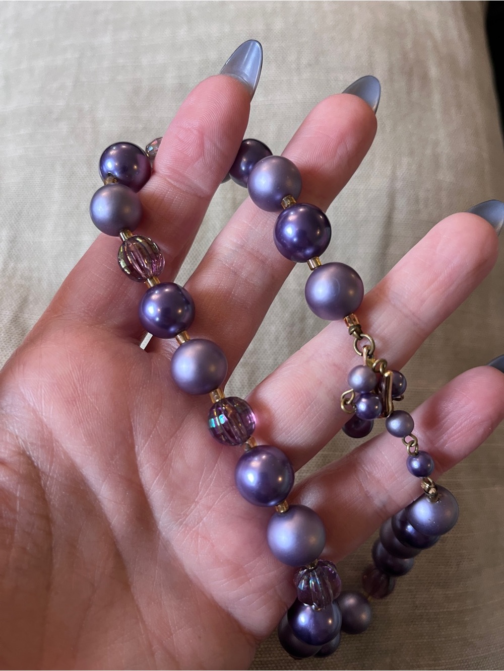 Vintage purple necklace